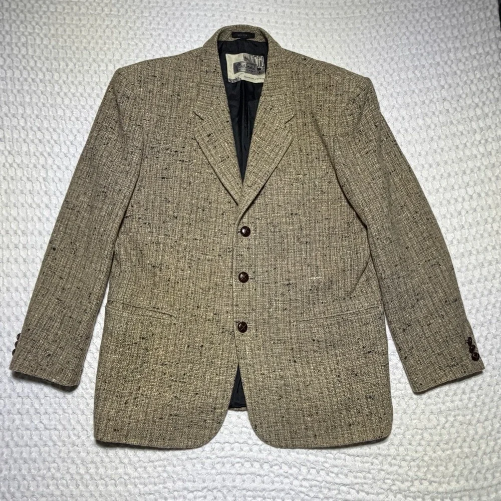 Vintage Paul Smith Sportswear Wool Tweed Blazer 80/90s Donegal Speckled 3 Button